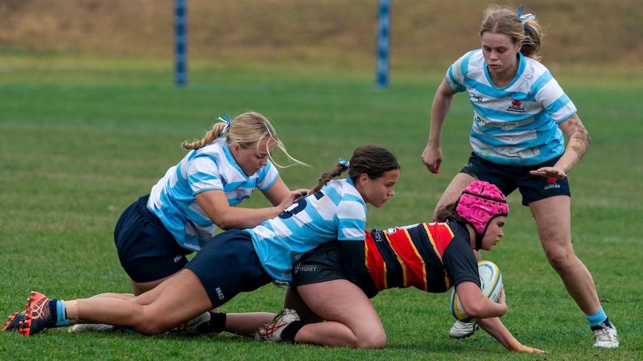 Action in an under 16s game at the event. Picture: Anthony Edgar ASRU