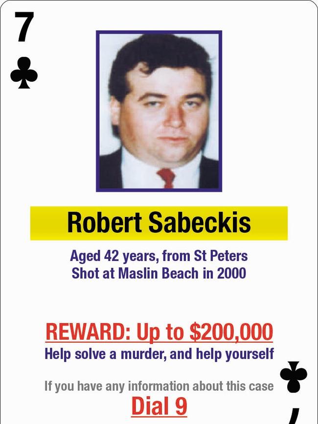 A $200,000 reward was offered for information relating to the murder of Robert Sabeckis.