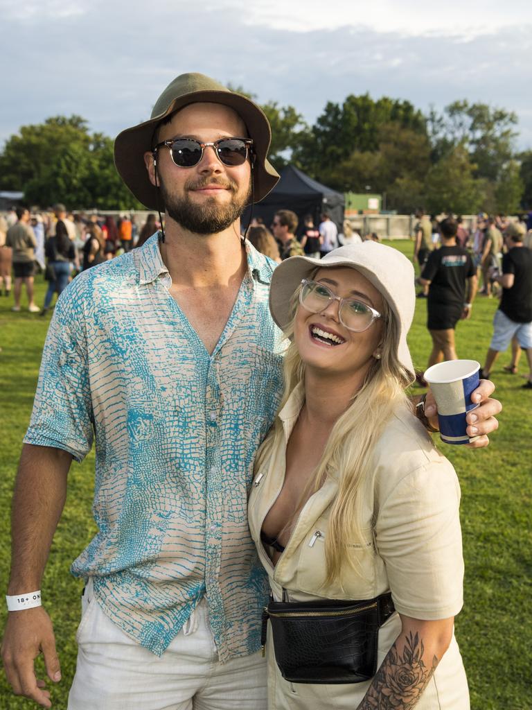 Brady Millward and Liane Gerrie-Williams at The Backyard Series in Queens Park, Saturday, November 6, 2021. Picture: Kevin Farmer