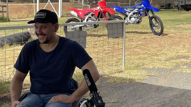 Co-creator of MaveriX Isaac Elliott at Alice Springs Motorcycle Club