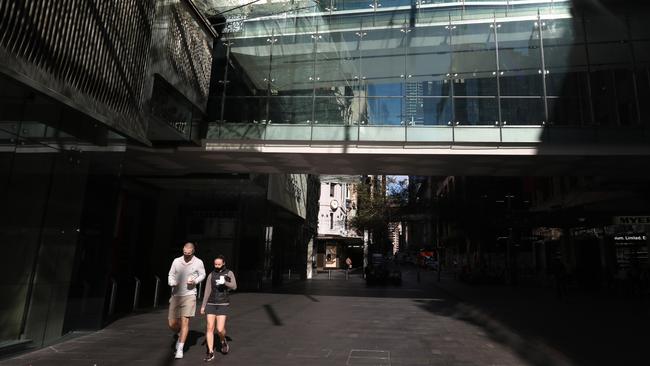 The slow vaccine rollout and state governments repeatedly imposing lockdowns have prompted calls from business groups for a way out of the quagmire. Picture: Damian Shaw