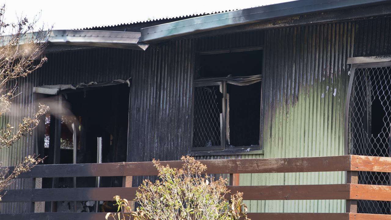 8 Rivett St after the fire. Picture: Kevin Farmer