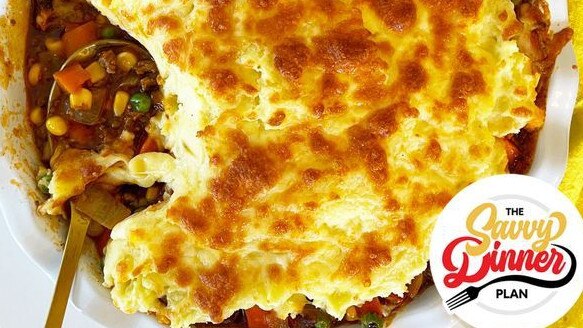 Savvy Dinner Plan's speedy cheesy cottage pie.