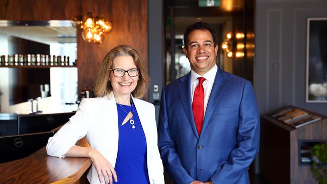 Escala CIO Tracey McNaughton with CEO Pep Perry. Picture: Aaron Francis