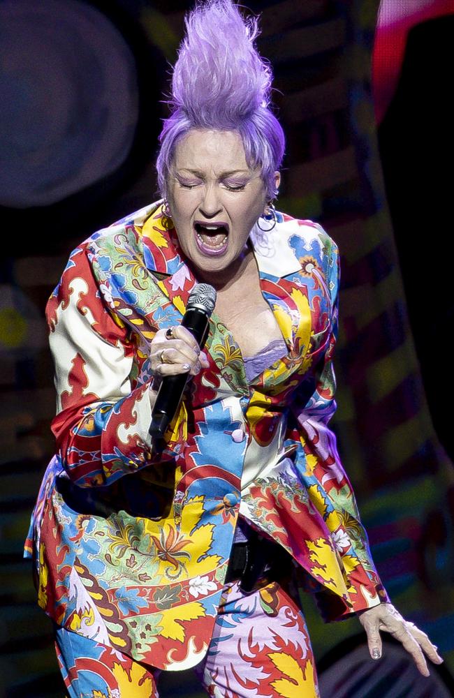 Lauper is still vocally and physically strong as she does her global victory lap at 71. Picture: Sam Tabone/WireImage.