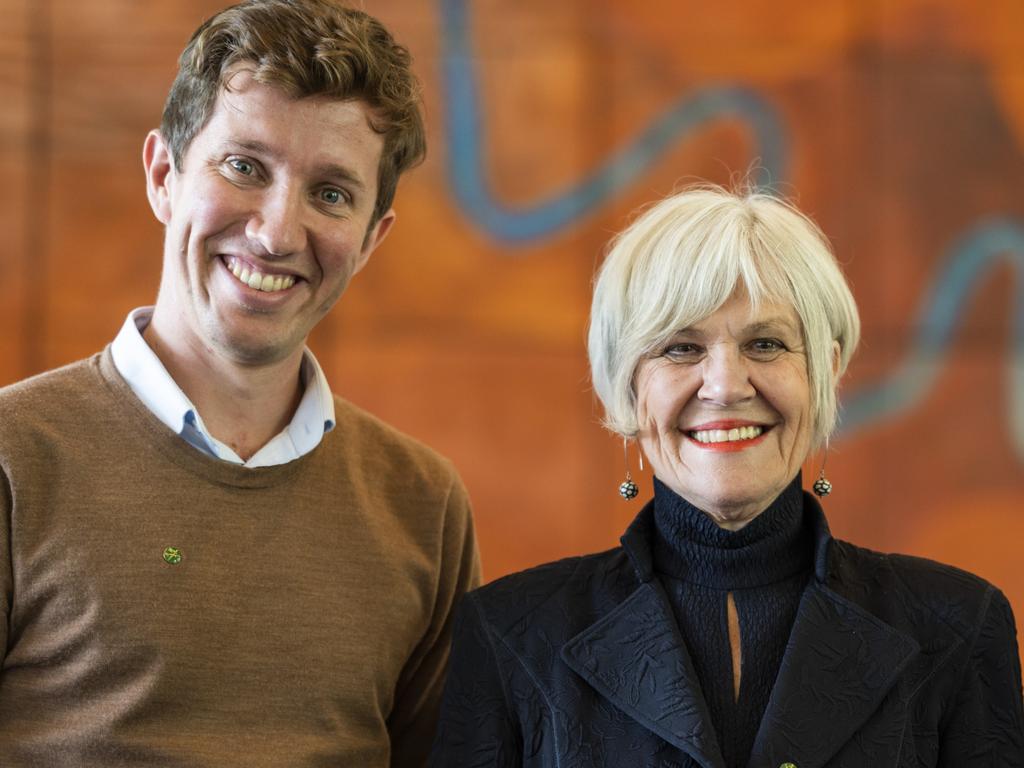 Brisbane-based federal Greens MPs Max Chandler-Mather and Elizabeth Watson-Brown