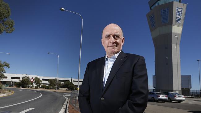 Harry Bradford at Adelaide Airport. Picture: Kelly Barnes.