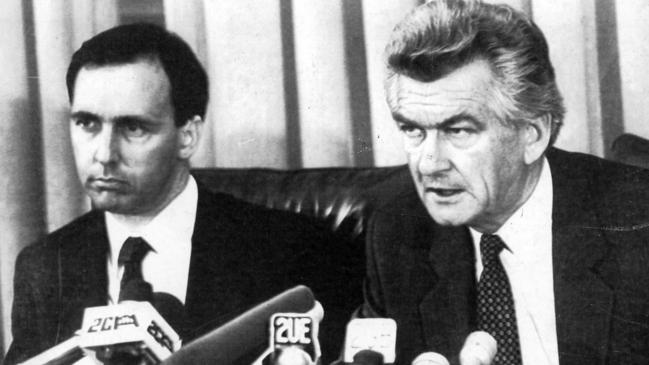 Paul Keating would be a greater man if he acknowledged that none of his most fearless reforms would have been possible without Bob Hawke. Picture: Graham Thomson