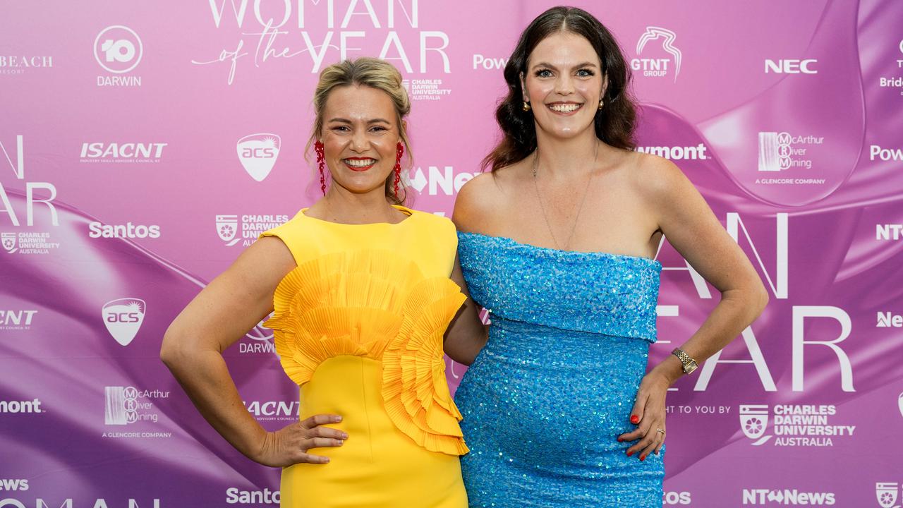 Amy Hetherington and Molly Upstill at the 2025 NT News Woman of the Year 2025. Picture: Pema Tamang Pakhrin