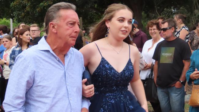 Ross Voges and Courtney Voges at the Hervey Bay State High School formal.