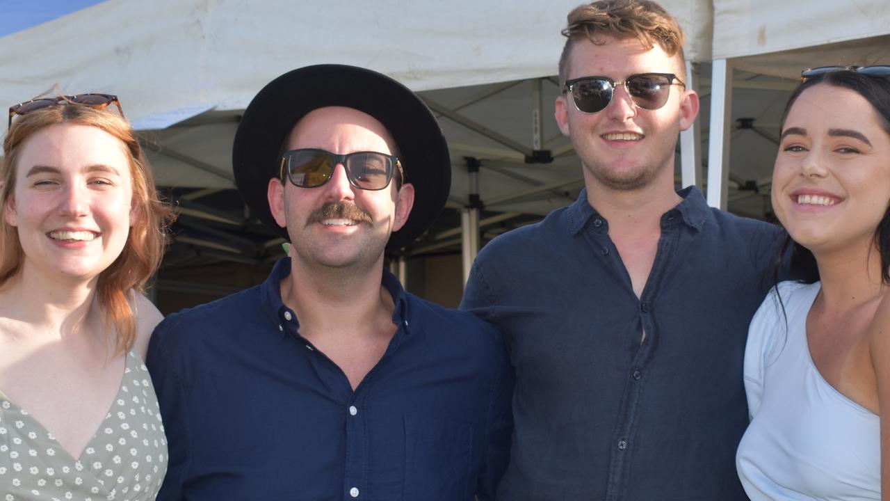 (Left to right) Jesse Taylor, Tim Campbell, PJ Campbell and Jaydn Lorensen at the Brown Macaulay &amp; Warren Gympie Cup Day, 2021.