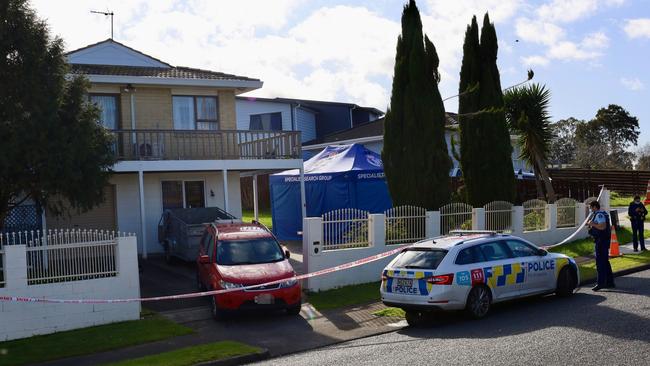 Police were called to a home in Auckland last week after human remains were found in suitcases. The victims are thought be aged between five and 10 years old. Picture: Jed Bradley/NZ Herald