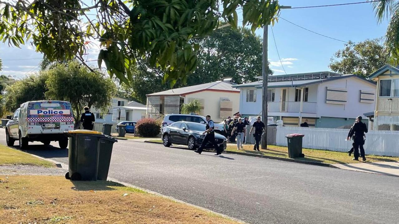 Police on scene at an incident at Mostyn St, Berserker, on September 14, 2023.