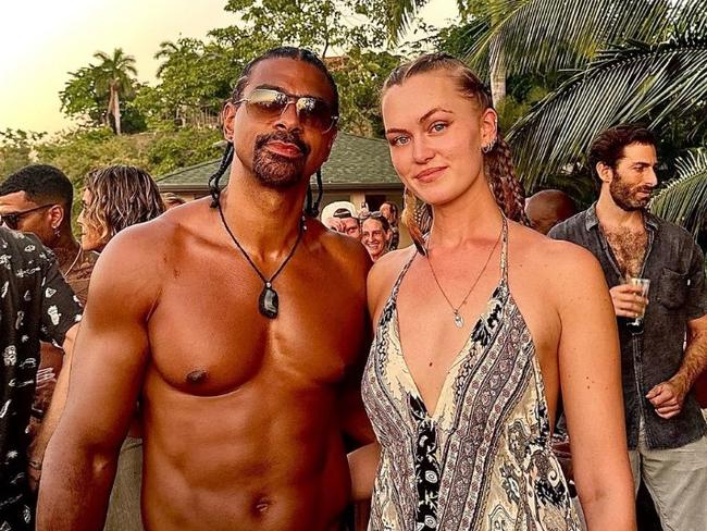 David Haye with girlfriend Sian Rosemarie. Photo: Instagram.