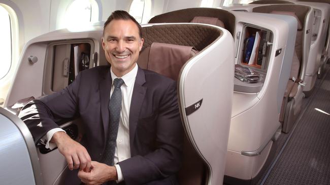 Adelaide Airport managing director Brenton Cox is hoping to lure back Cathay Pacific and China Southern before exploring other potential routes from Adelaide. Picture: Dean Martin