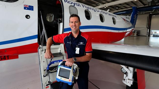 Royal Flying Doctor Service senior flight nurse Michael Penno. Picture: Kelly Barnes