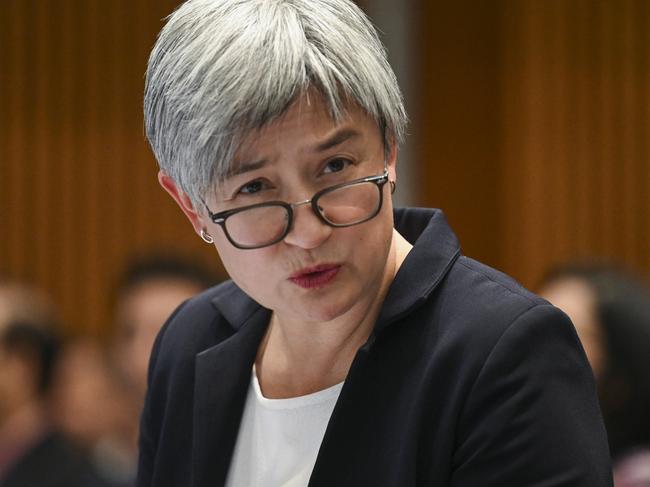 CANBERRA, AUSTRALIA, NewsWire Photos. AUGUST 8, 2023: Senator Penny Wong and Minister for Defence Industry Australia Pat Conroy at Parliament House in Canberra. Picture: NCA NewsWire / Martin Ollman