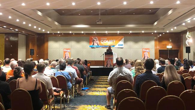 One Nation leader Pauline Hanson and Leichhardt candidate Geena Court hosted a meet-and-greet in Cairns last week.