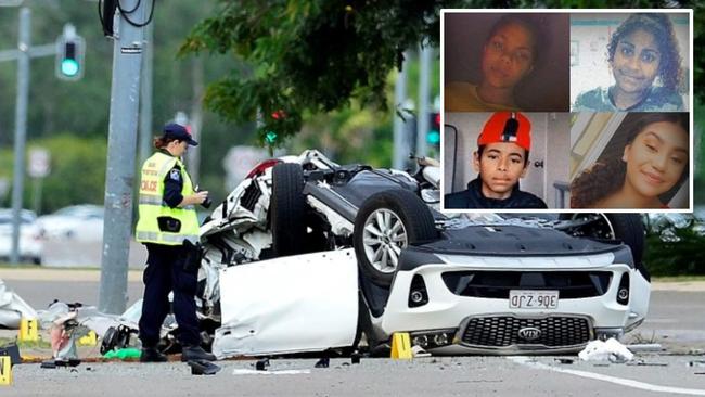 Cayenne Nona, Rayveena Coolwell, Lucius Hill (also known by Baira), and Aaliyah Tappa Brown were killed in a Townsville crash mid last year.