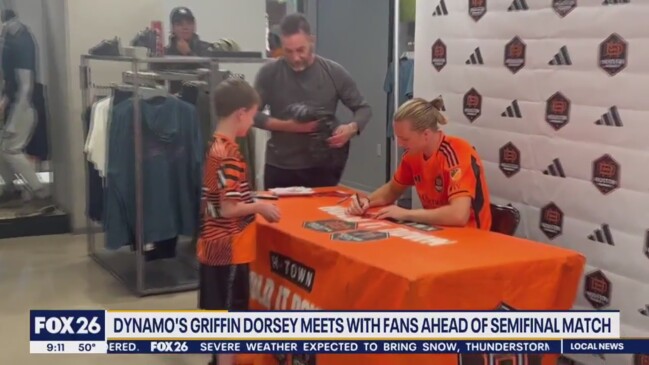 Houston Dynamos Griffin Dorsey Meets With Fans Nt News