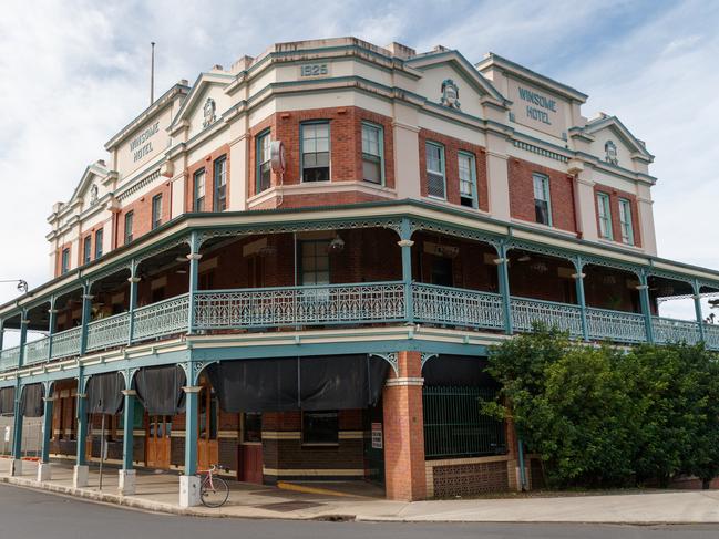 The Winsome Hotel now operates as a soup kitchen and cheap accommodation for the desperate. Locals says it is also the place where drug deals are done. Picture: David Swift