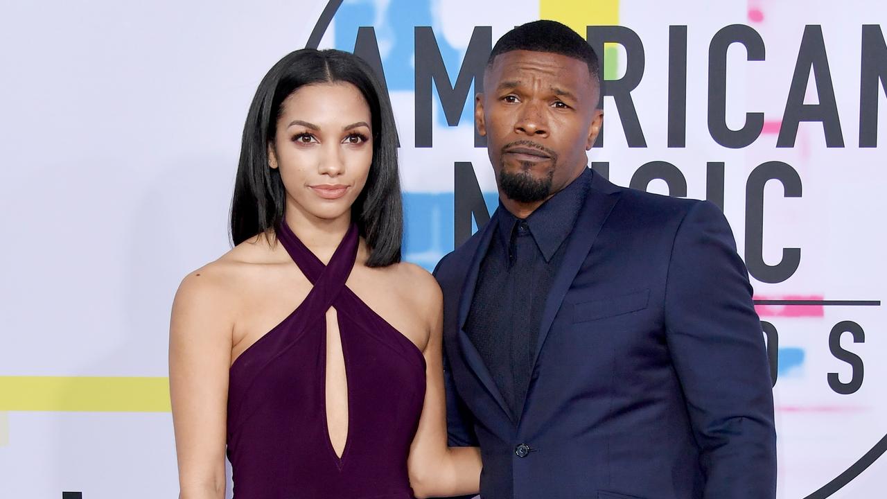 Corinne Foxx and Jamie Foxx at the 2017 American Music Awards. Picture: Neilson Barnard/Getty Images