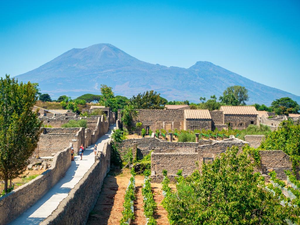 These vineyards in the ancient ruins of Pompeii look very peaceful but the reality is a lot more crowded during periods of peak tourism. Picture: iStock