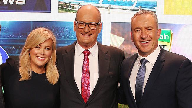 Sunrise's Samantha Armytage, David Koch and Mark Beretta defended Channel 7’s decision. Picture: News Corp Australia