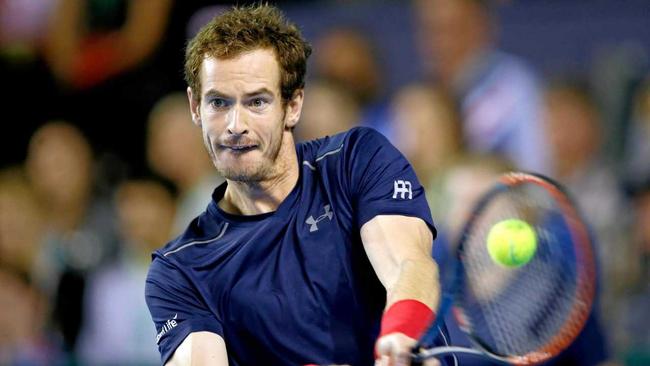 Andy Murray in action for Great Britain in the Davis Cup. Picture: Jane Barlow