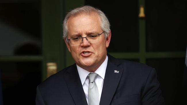 Scott Morrison in Canberra on Wednesday. Picture: Gary Ramage