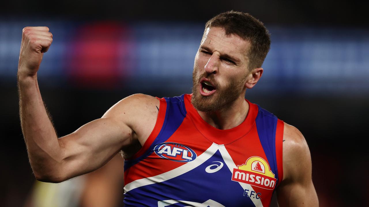 Bulldogs skipper Marcus Bontempelli is the new Brownlow Medal favourite. Photo by Michael Klein.