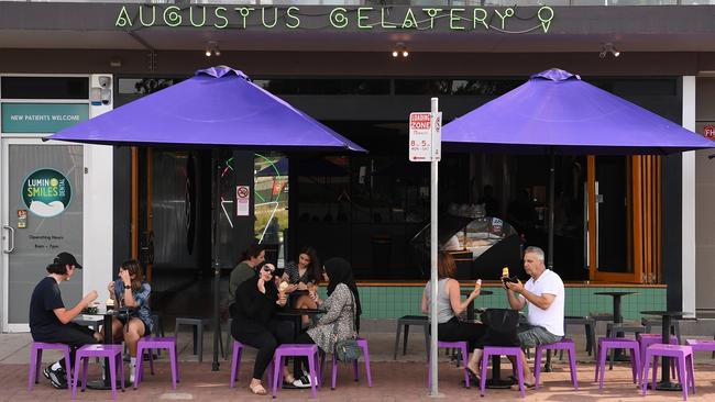 The shop has a cafe vibe which encourages people to sit and chat. Picture: Julian Smith