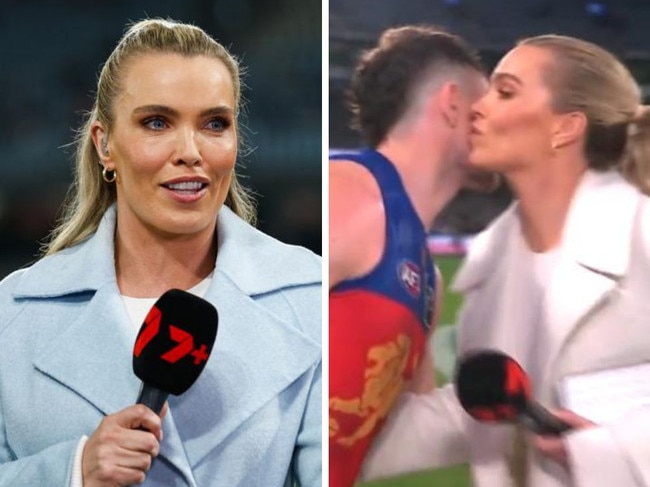 Wife’s text message amid footy kiss storm