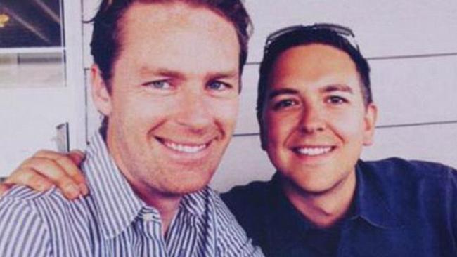 Lindt cafe hero Tori Johnson (left) with his partner Thomas Zinn. (Pic: Supplied)