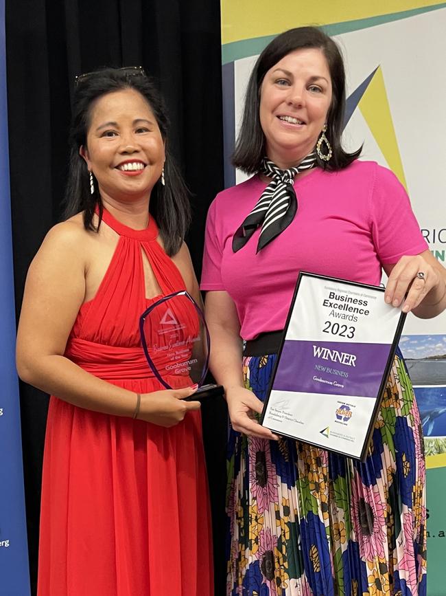 Gooburrum Grove won the New Business of the Year award at the 2023 Bundaberg & District Business Excellence Awards.