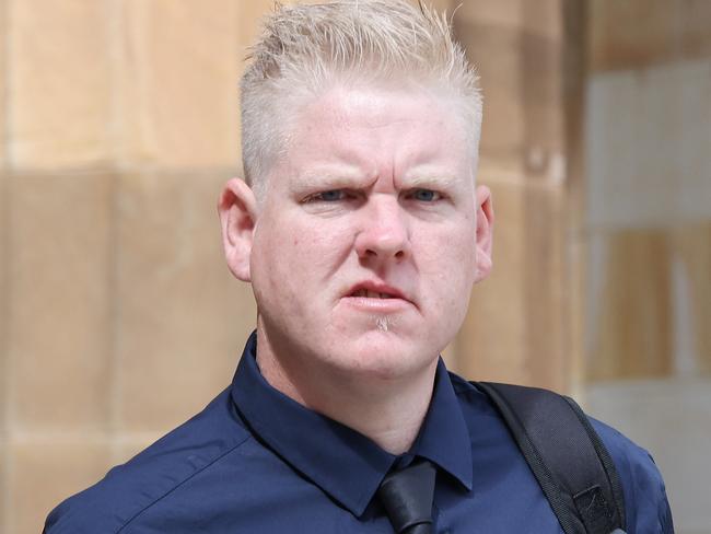 ADELAIDE, AUSTRALIA - NewsWire Photos March 16, 2021: Kane Rockley outside the Magistrates court in Adelaide. He is on a committal hearing after allegedly filming a child in the shower and distributing the video. Picture: NCA NewsWire / David Mariuz