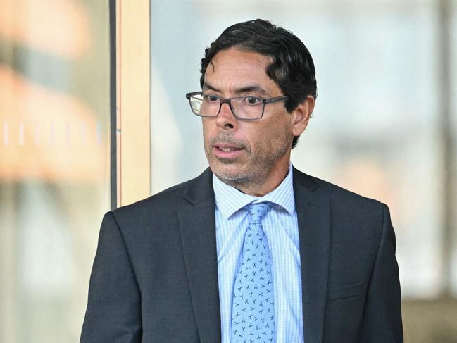 California physician Mark Chavez exits federal court in Los Angeles. Picture: AFP