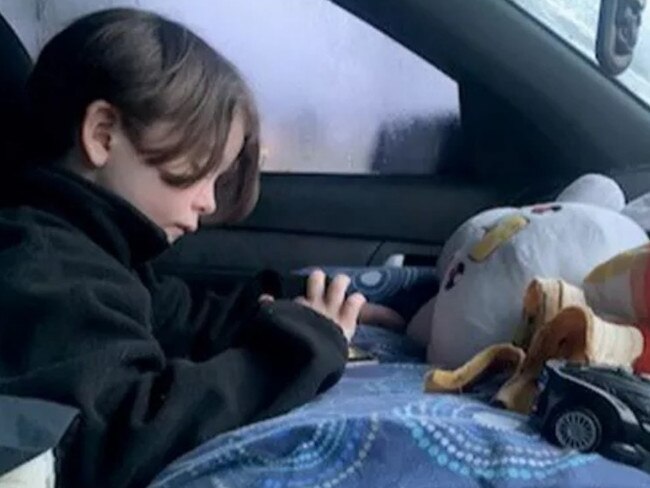 Six-year-old Charlie lived in a Ute with his mum over winter. Picture: GoFundMe