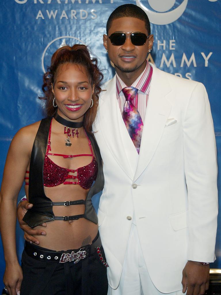 Chili and then boyfriend Usher arrive at the 45th Annual Grammy Awards at Madison Square Garden on February 23, 2003 in New York City. Picture: Getty