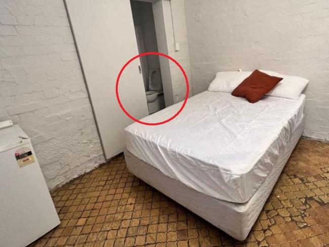 This studio apartment in Paddington has received backlash for its rental price. Picture: supplied.