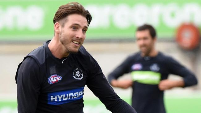 Carlton training at Princes Park.