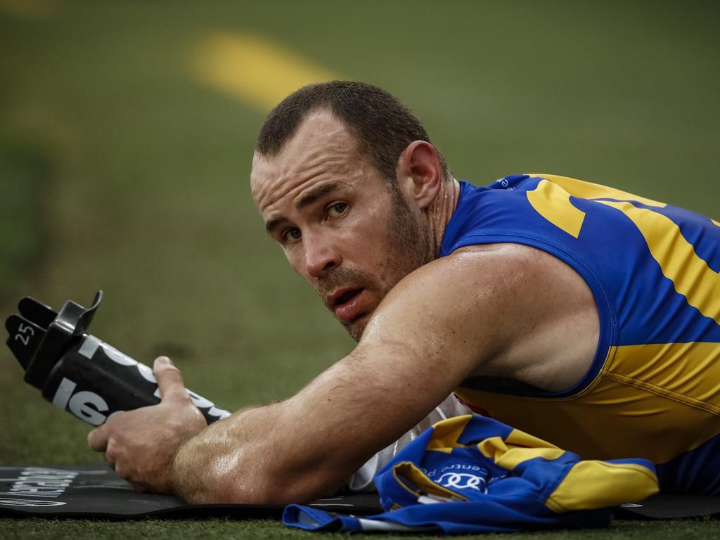 Hurn is the first man to play 300 AFL/VFL games for the West Coast Eagles. (Photo by Darrian Traynor/Getty Images)