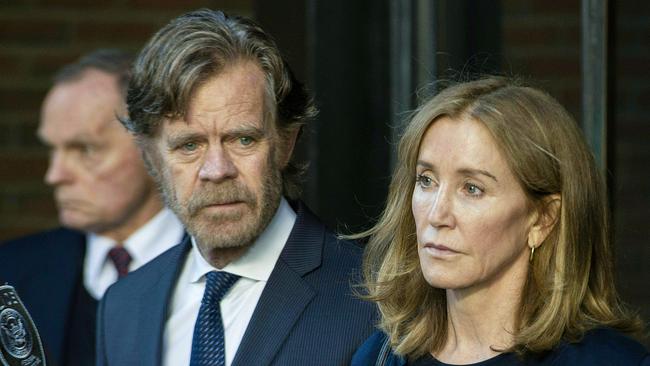 Felicity Huffman — from Emmy winner to jail bird. Picture: AFP