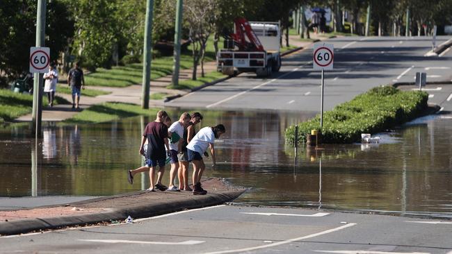 Flooding in Logan at Beenleigh. Picture: NIGEL HALLETT