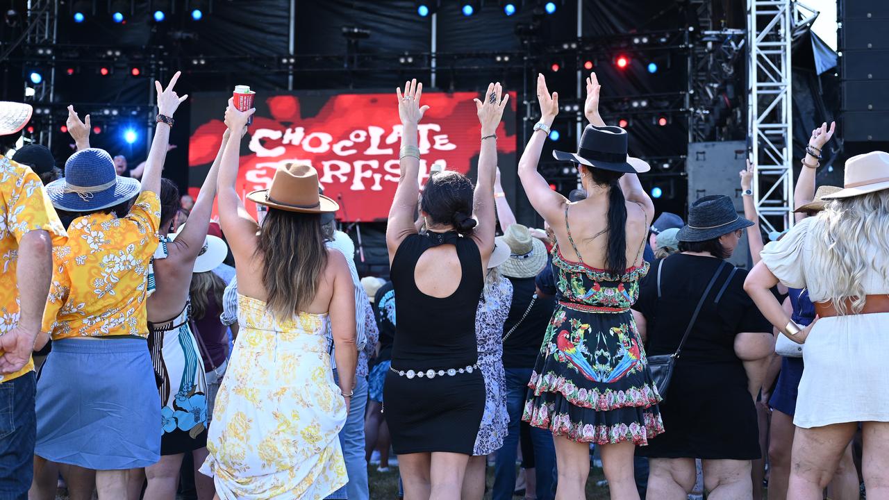 Chocolate Starfish opened the Red Hot Summer Tour to the crowds delight at the Cairns Showgrounds on Saturday afternoon. Picture Emily Barker