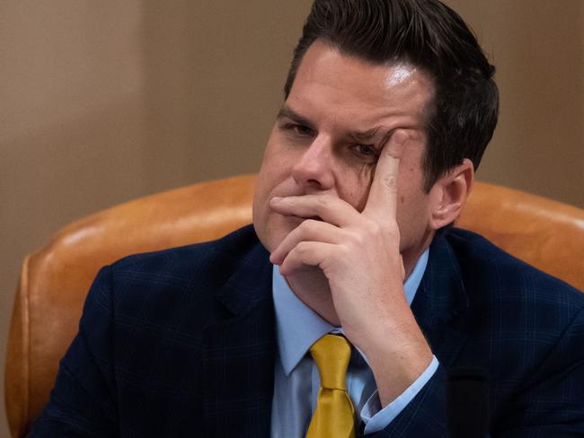 (FILES) Representative Matt Gaetz, Republican of Florida, attends  a House Judiciary Committee hearing on the impeachment of US President Donald Trump on Capitol Hill in Washington, DC, December 4, 2019. Matt Gaetz, who was nominated by President-elect Donald Trump to be US attorney general, pulled out of the selection process on November 21, 2024, after widespread opposition including from within his Republican Party. (Photo by SAUL LOEB / AFP)