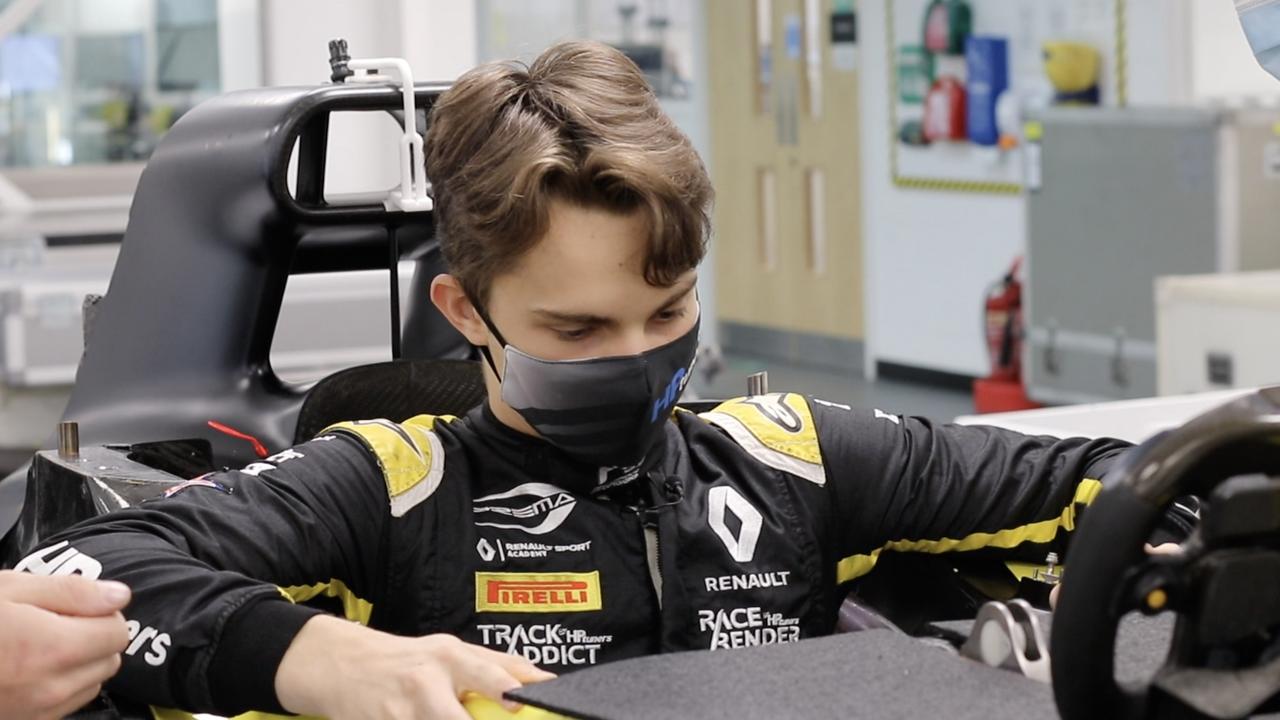 Oscar Piastri Renault F1 seat fit