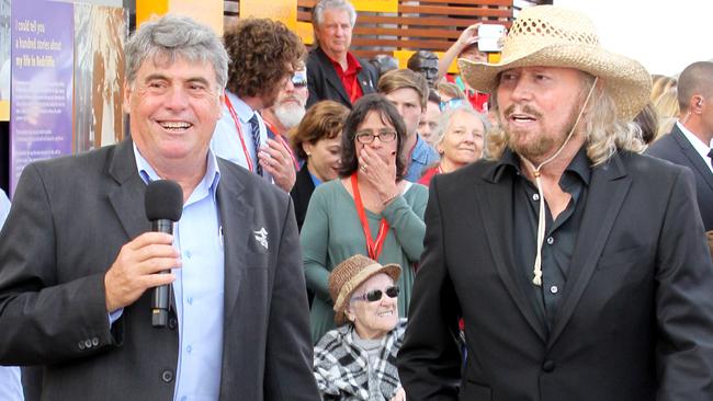 Barry Gibb at the opening of Bee Gees Way.