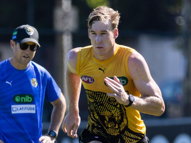 Tom Lynch. AFL Richmond Football Club pre-season training. Picture: Jason Edwards