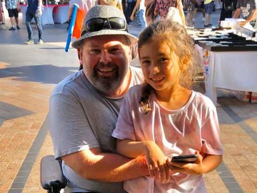 Jason 'Buddy' Miller, 49, with his daughter Jhayda, 8. Picture: Facebook.